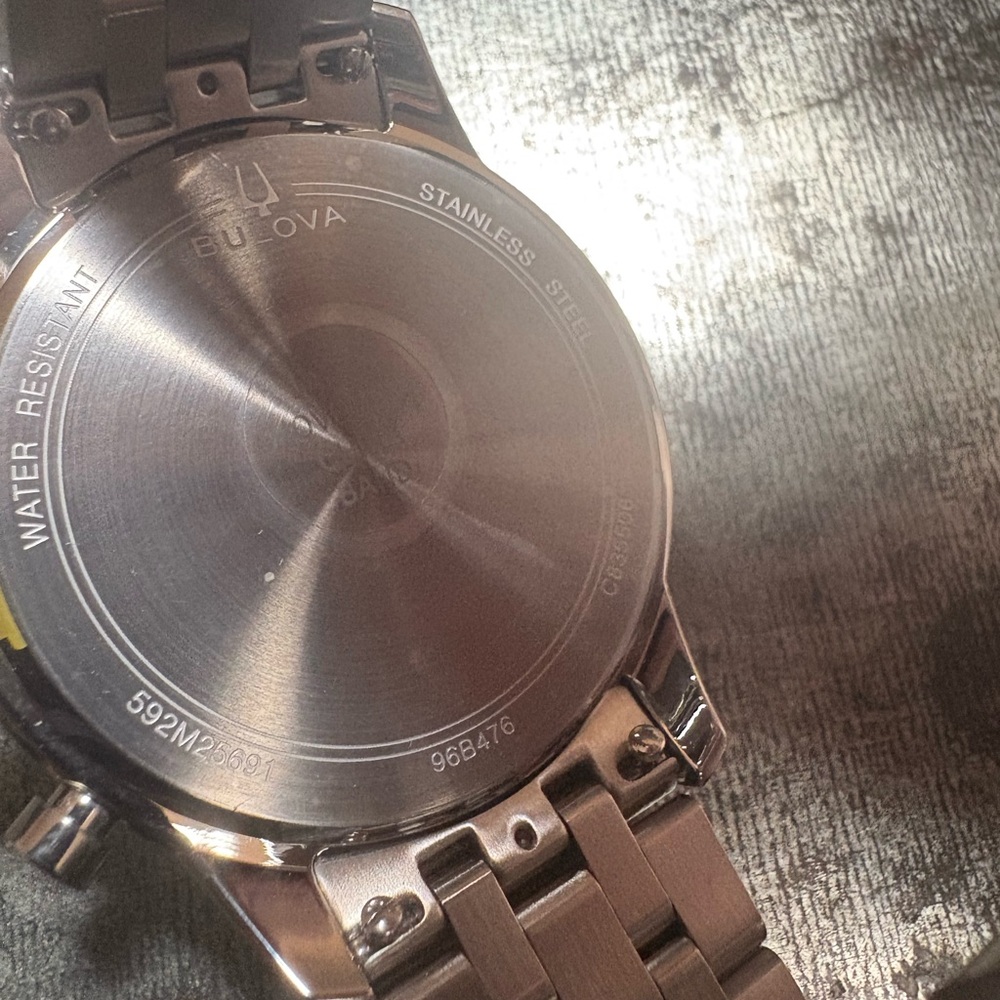 Bulova Classic Sutton Chronograph Stainless Steel Men's Quartz Watch - Picture 6 of 12